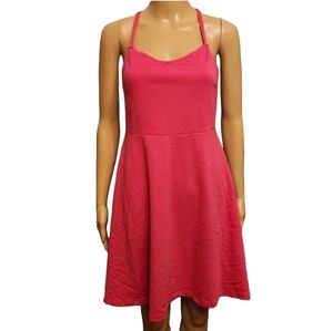 Hot Pink Old Navy Cross Strap Sun Dress